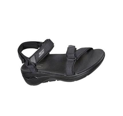 Női Skechers GO WALK Arch Fit - Cruise Around Szandál Fekete | HU5276A