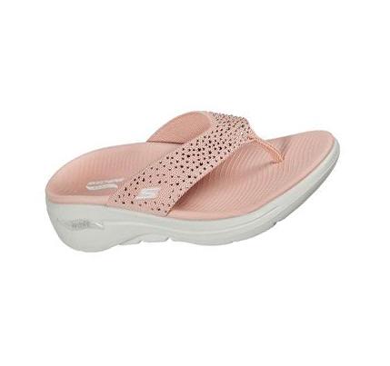 Női Skechers GO WALK Arch Fit - Dazzle Szandál Rózsaszín | HU54785