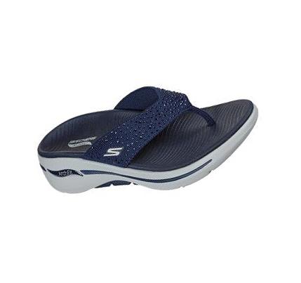 Női Skechers GO WALK Arch Fit - Dazzle Szandál Sötétkék | HU5480R
