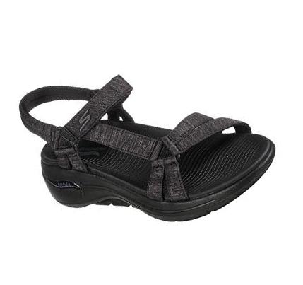 Női Skechers GO WALK Arch Fit - Elite Szandál Fekete | HU5280K