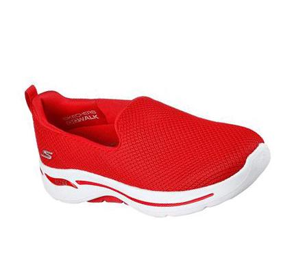 Női Skechers GO WALK Arch Fit - Grateful Gyalogló Cipő Piros | HU4949X