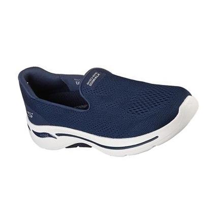 Női Skechers GO WALK Arch Fit - Imagined Gyalogló Cipő Sötétkék | HU4688L