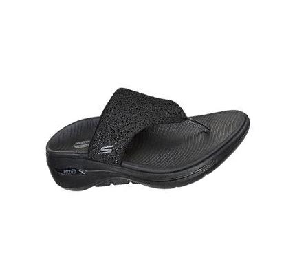 Női Skechers GO WALK Arch Fit - Weekender Szandál Fekete | HU5451D