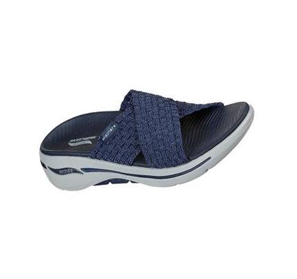 Női Skechers GO WALK Arch Fit - Wondrous Szandál Sötétkék | HU53178