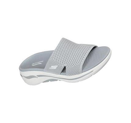 Női Skechers GO WALK Arch Fit - Worthy Szandál Szürke | HU5392S