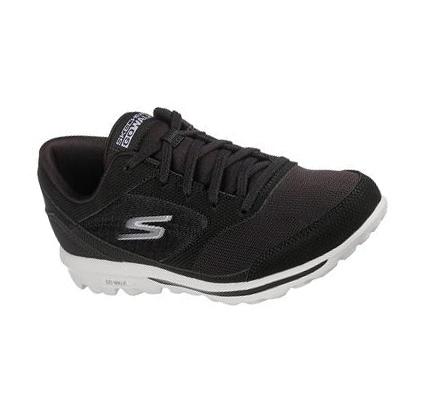 Női Skechers GO WALK Classic Tornacipő Fekete Fehér | HU59985