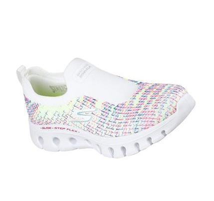 Női Skechers GO WALK Glide-Step Flex - Energy Vision Slip Ons Fehér Színes | HU4988B