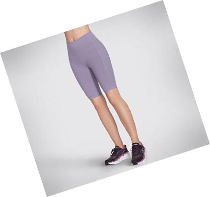 Női Skechers GO WALK HW 10 Inch Bike Rövidnadrág Lila | HU6034K