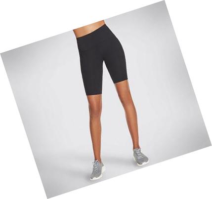 Női Skechers GO WALK HW 10 Inch Bike Rövidnadrág Fekete | HU60440