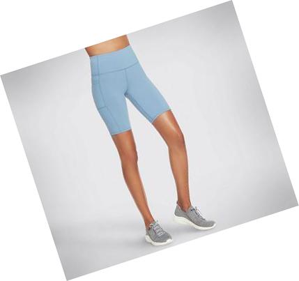 Női Skechers GO WALK HW 10 Inch Bike Rövidnadrág Kék | HU6047B