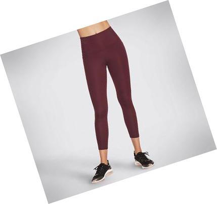Női Skechers GO WALK HW 7/8 Leggings Lila | HU6222L