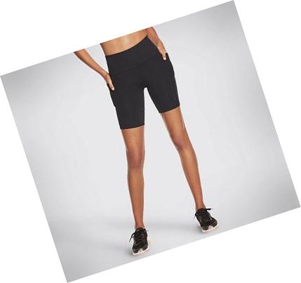 Női Skechers GO WALK HW 8 inch Walk Rövidnadrág Fekete | HU6194L