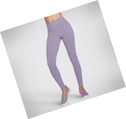 Női Skechers GO WALK HW Leggings Lila | HU6334C