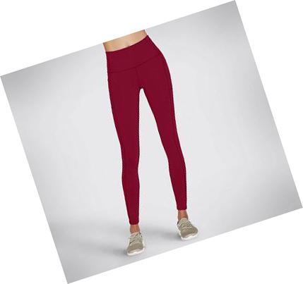 Női Skechers GO WALK HW Leggings Piros | HU62970