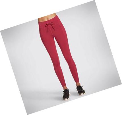 Női Skechers GO WALK Jogging Nadrág Piros | HU56690