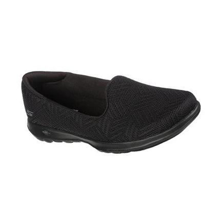 Női Skechers GO WALK Lite - Sweet Gal Flats Fekete | HUA901B