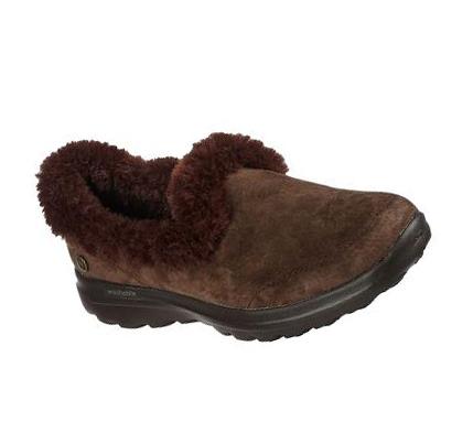 Női Skechers GO WALK Lounge - Refresh Papucs Csokoládé | HU6026R