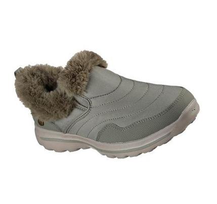 Női Skechers GO WALK Lounge - Restore Papucs Olivazöld | HU6003D
