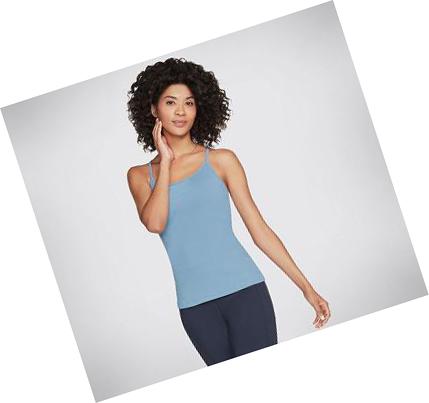 Női Skechers GO WALK Racerback Shelf Sportmelltartó Kék | HU4819X