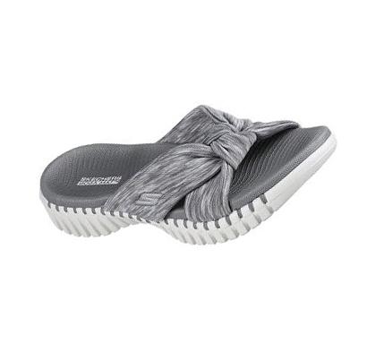 Női Skechers GO WALK Smart - Elated Szandál Szürke | HU4755D