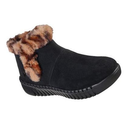 Női Skechers GO WALK Smart - Purr-Fection Csizma Fekete | HUI891E