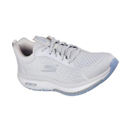 Női Skechers GO WALK Workout Walker - Outpace Gyalogló Cipő Szürke Világos Kék | HUA648B
