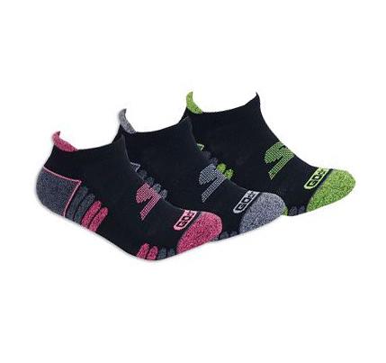 Női Skechers GOdri Heathered Performance - 3 Pack Zokni Fekete | HU3109B
