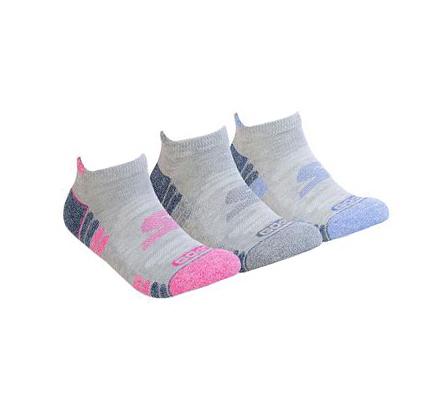 Női Skechers GOdri Heathered Performance - 3 Pack Zokni Szürke | HU3119Q