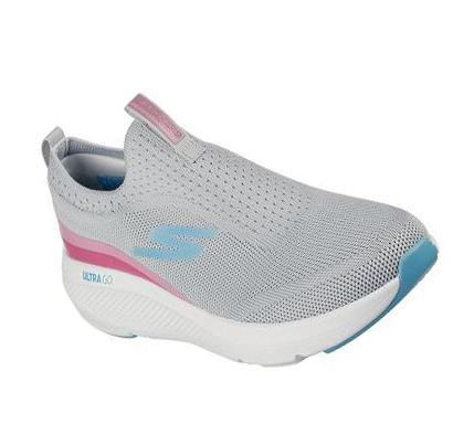 Női Skechers GOrun Elevate - Hot Streak Futócipő Szürke Rózsaszín | HU7222R