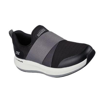 Női Skechers GOrun Pulse - Bold Venture Futócipő Fekete Szürke | HU6248L