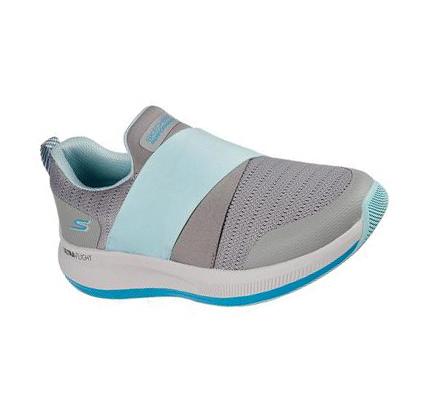 Női Skechers GOrun Pulse - Bold Venture Futócipő Szürke Kék | HU62734