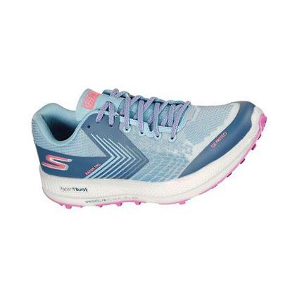 Női Skechers GOrun Razor Trail Futócipő Kék Lila | HU7244C