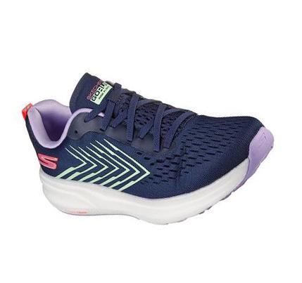Női Skechers GOrun Ride Flow Edzőcipő Sötétkék Színes | HU72725