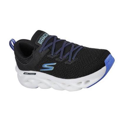 Női Skechers GOrun Swirl Tech - Dash Charge Edzőcipő Fekete | HU7294L