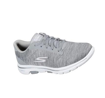 Női Skechers GOwalk 5 - True Edzőcipő Szürke | HU46354