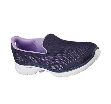 Női Skechers GOwalk 6 - Cosmic Force Gyalogló Cipő Sötétkék Levendula | HU73693