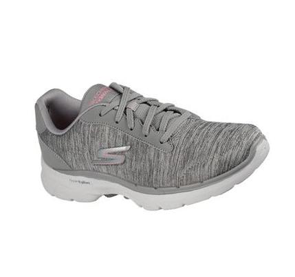 Női Skechers GOwalk 6 - Magic Melody Gyalogló Cipő Szürke | HU6498A