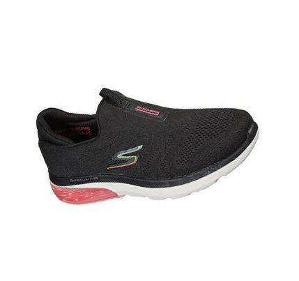 Női Skechers GOwalk Air 2.0 - Sky Motion Slip Ons Fekete Rózsaszín | HU7444L