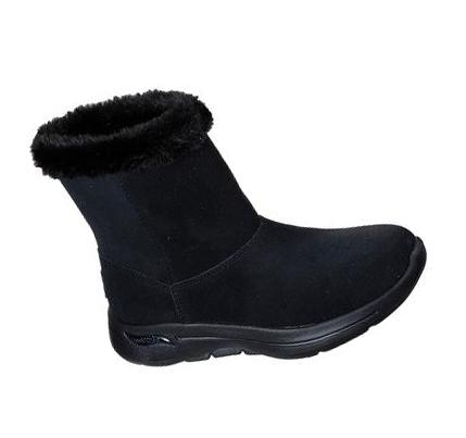 Női Skechers GOwalk Arch Fit - Embrace Csizma Fekete | HUI277P