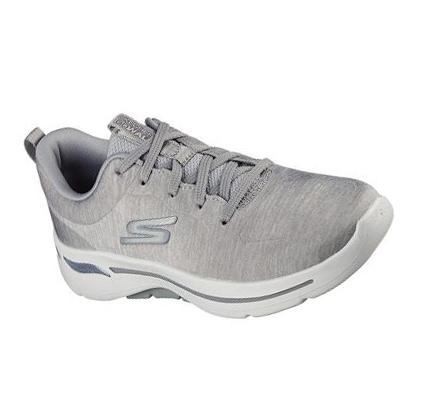 Női Skechers GOwalk Arch Fit - Moon Shadows Gyalogló Cipő Szürke | HU6673D