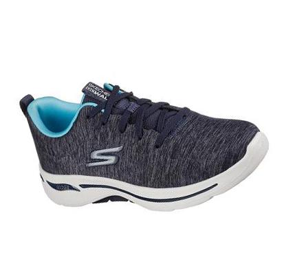 Női Skechers GOwalk Arch Fit - Moon Shadows Gyalogló Cipő Sötétkék | HU6698C