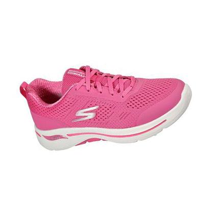 Női Skechers GOwalk Arch Fit - Motion Breeze Gyalogló Cipő Rózsaszín | HU67980