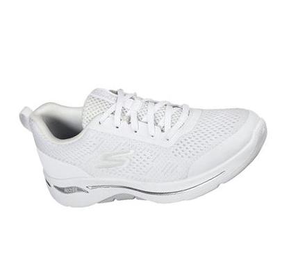 Női Skechers GOwalk Arch Fit - Motion Breeze Gyalogló Cipő Fehér Titán | HU74694