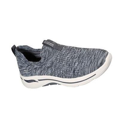 Női Skechers GOwalk Arch Fit - Rainbow Sunrise Gyalogló Cipő Szürke Kék | HU5249D