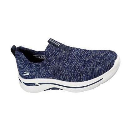 Női Skechers GOwalk Arch Fit - Rainbow Sunrise Gyalogló Cipő Sötétkék | HU5463P