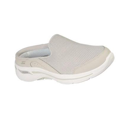 Női Skechers GOwalk Arch Fit - Seven Seas Gyalogló Cipő Szürke Barna | HU55130