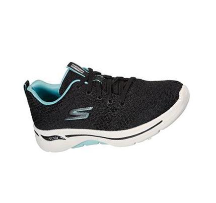 Női Skechers GOwalk Arch Fit - Unify Gyalogló Cipő Fekete Türkiz | HU7472S