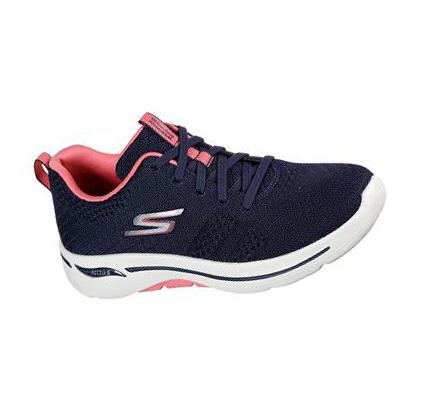 Női Skechers GOwalk Arch Fit - Unify Gyalogló Cipő Sötétkék Korall | HU7494L