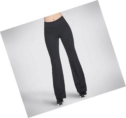 Női Skechers GOwalk GOKNIT ULTRA Pintuck Flare Nadrág Fekete | HU5334W