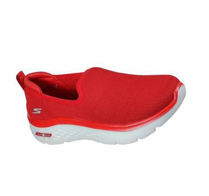 Női Skechers GOwalk Hyper Burst - Grand Smile Slip Ons Piros | HU7497X